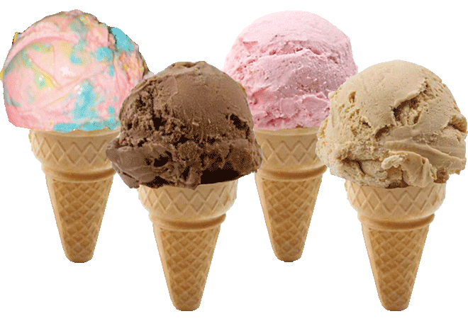 ice cream cones