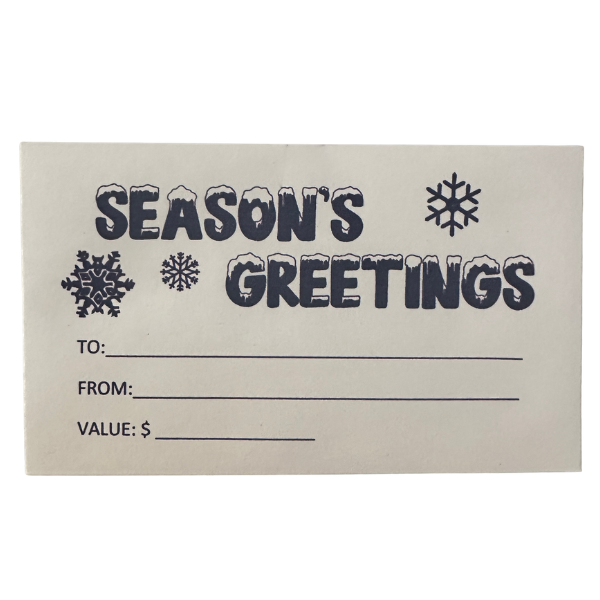 GIFT CARD ENVELOPES - SEASONS GREETINGS