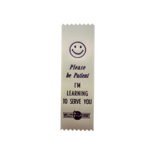 LEARNING TO SERVE YOU RIBBON
